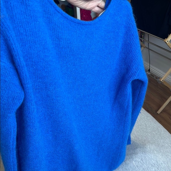 Sezane Blue Cardigan Sweater Classic Knit - Picture 8 of 8